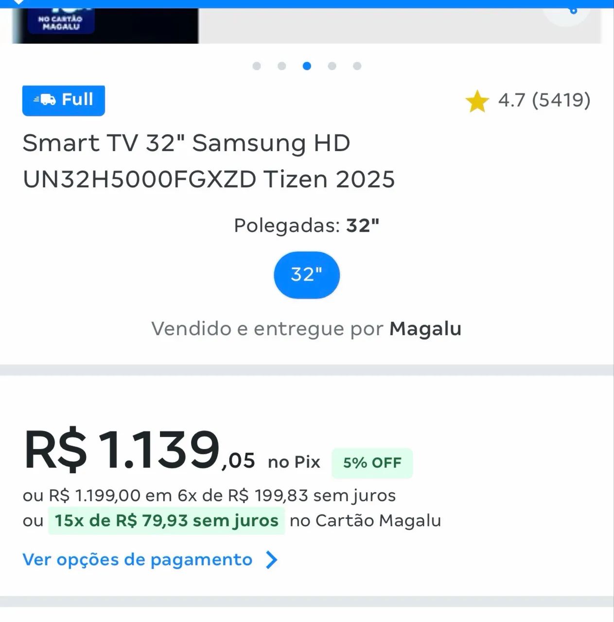 Smart tv Samsung 32 polegadas na caixa  - Foto 5