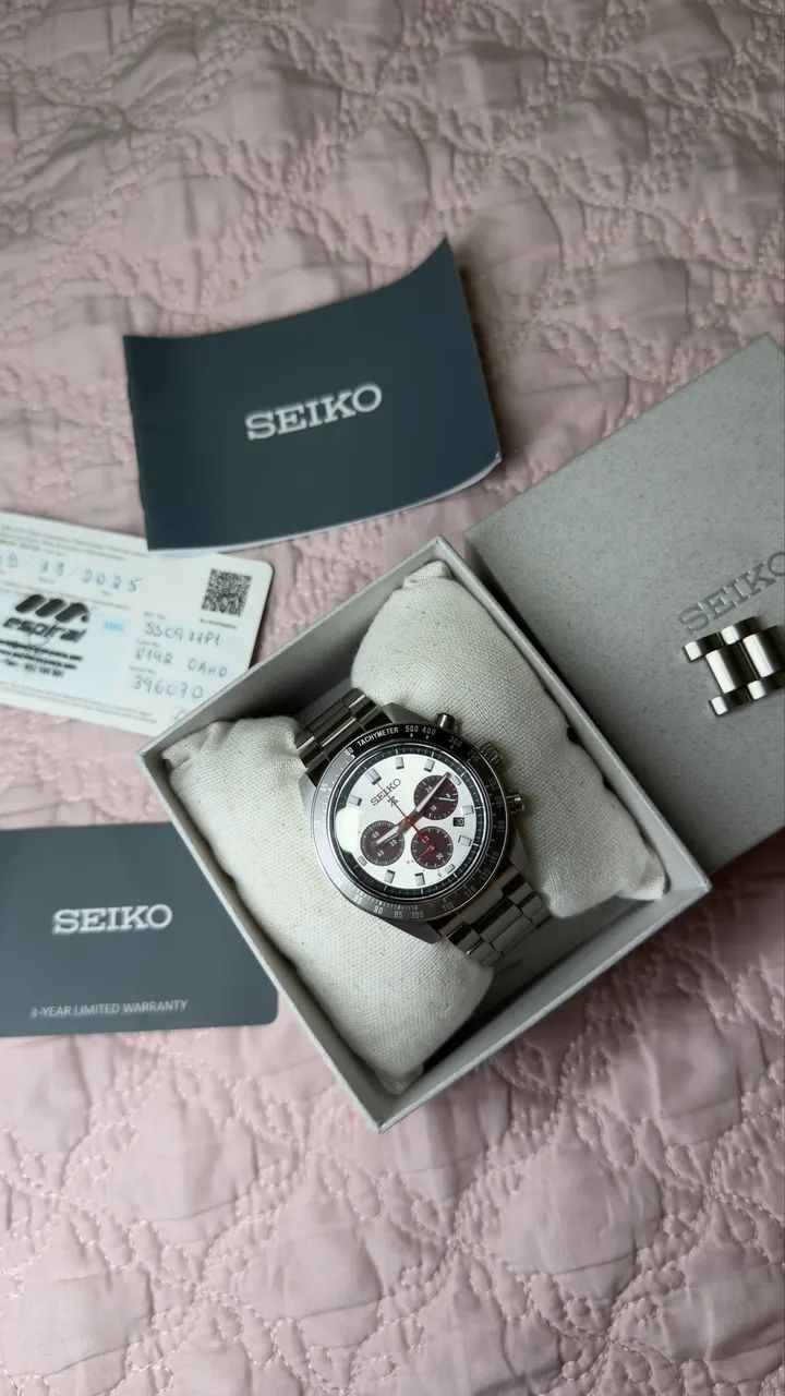 Seiko Speedmaster solar na garantia até 2028 - Foto 3