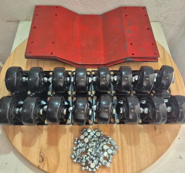 Carrinho Para Mover Carro Tartaruga - Kit 4un Guincho 2400kg