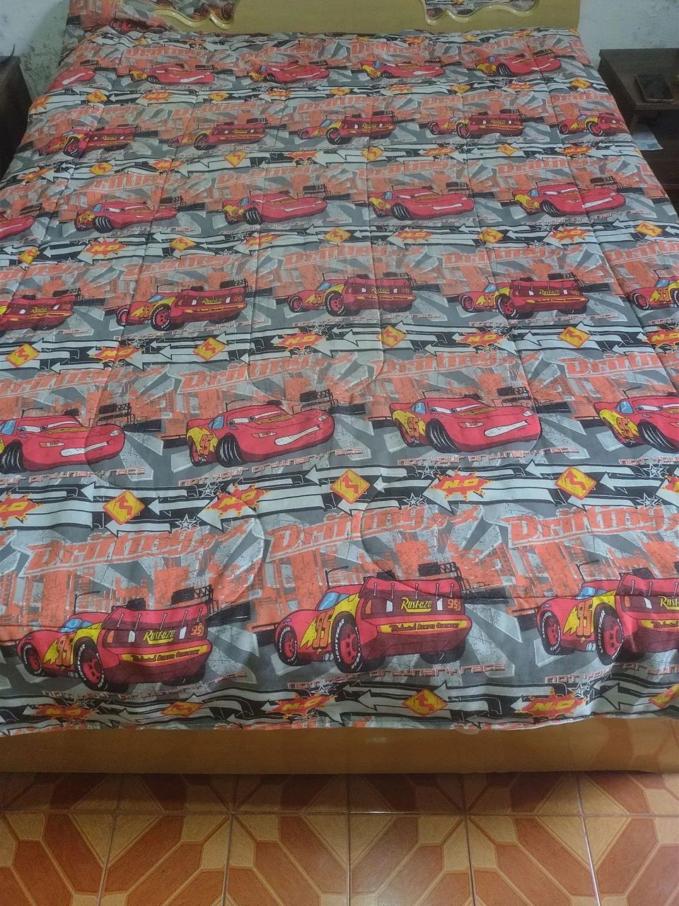 Cama Solteiro Infantil MDF + Brinde Edredom Carros - Apenas 129,<br> - Foto 2