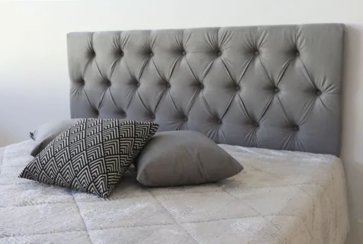 Cabeceira Casal Capitonê Suede Alta Qualidade - Foto 3
