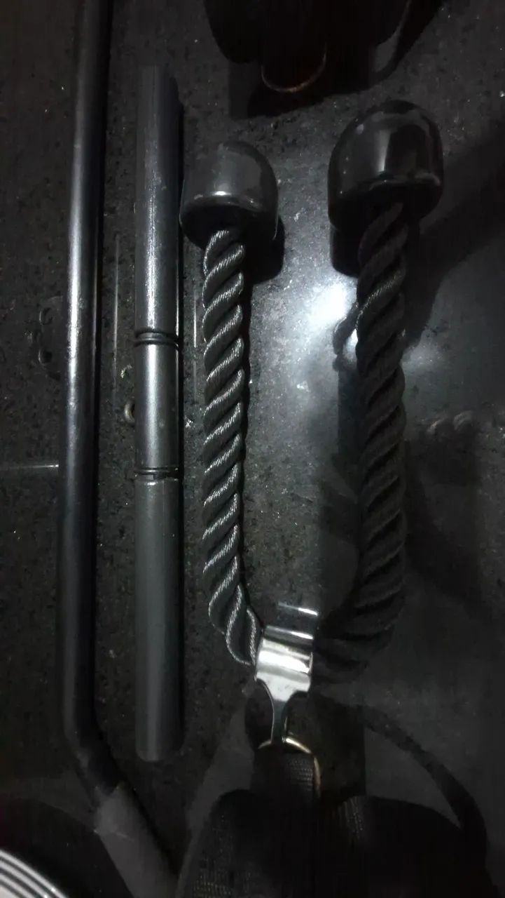 Kit Brarra curva , reta , corda triceps, caneleiras - Foto 4