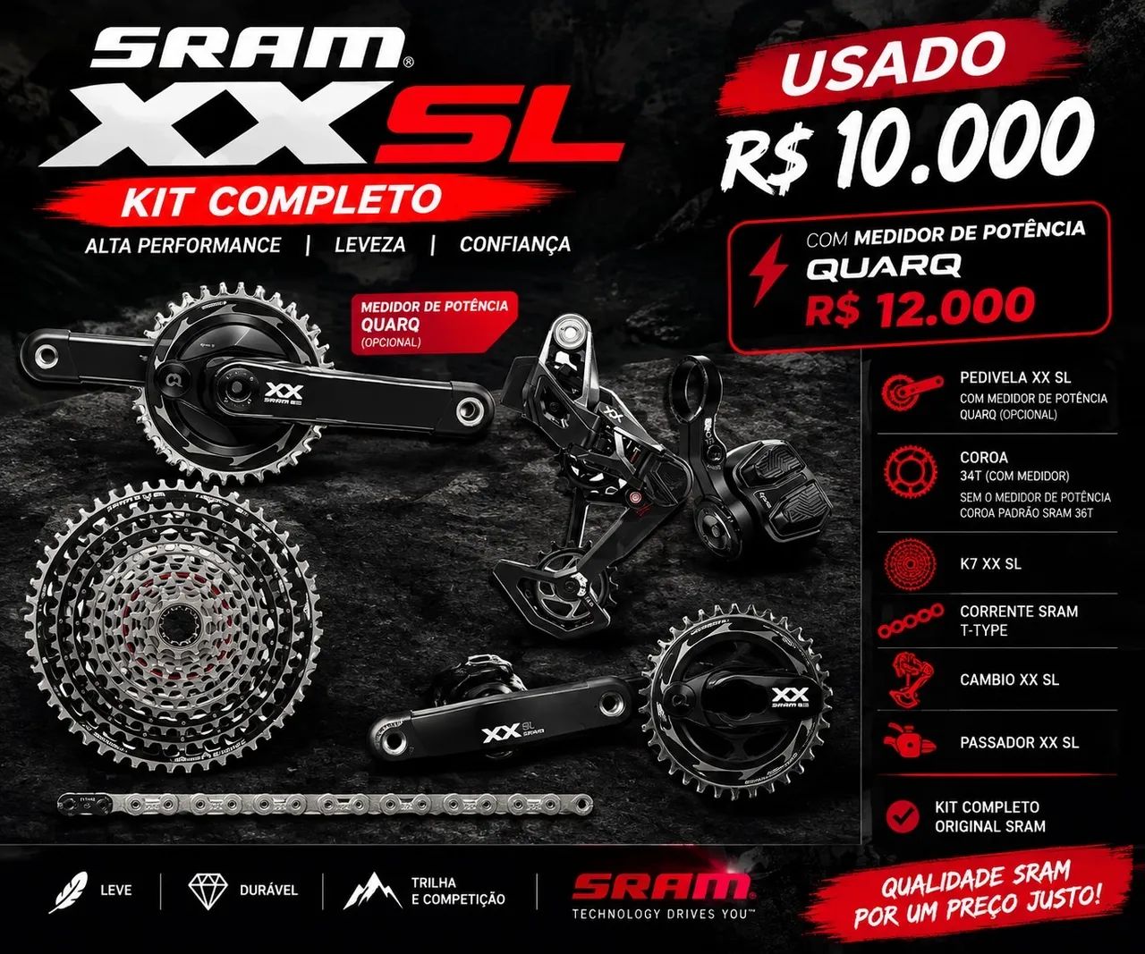 Kit Transmissão XxSL MTB