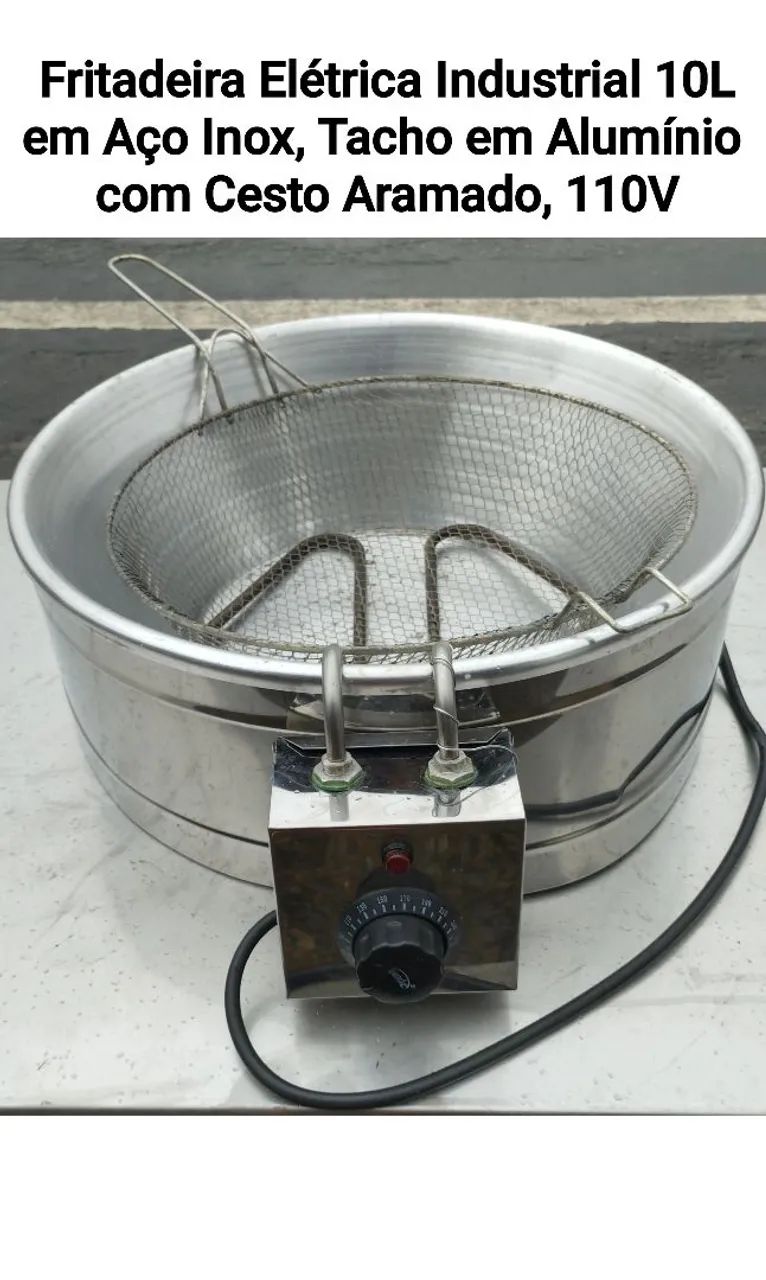 Fritadeira Elétrica Industrial 10L 