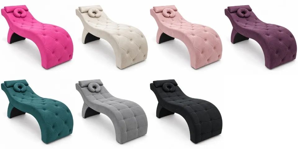 Maca Estética Curva Capitonê Suede + 2 Almofadas de Brinde - Foto 2