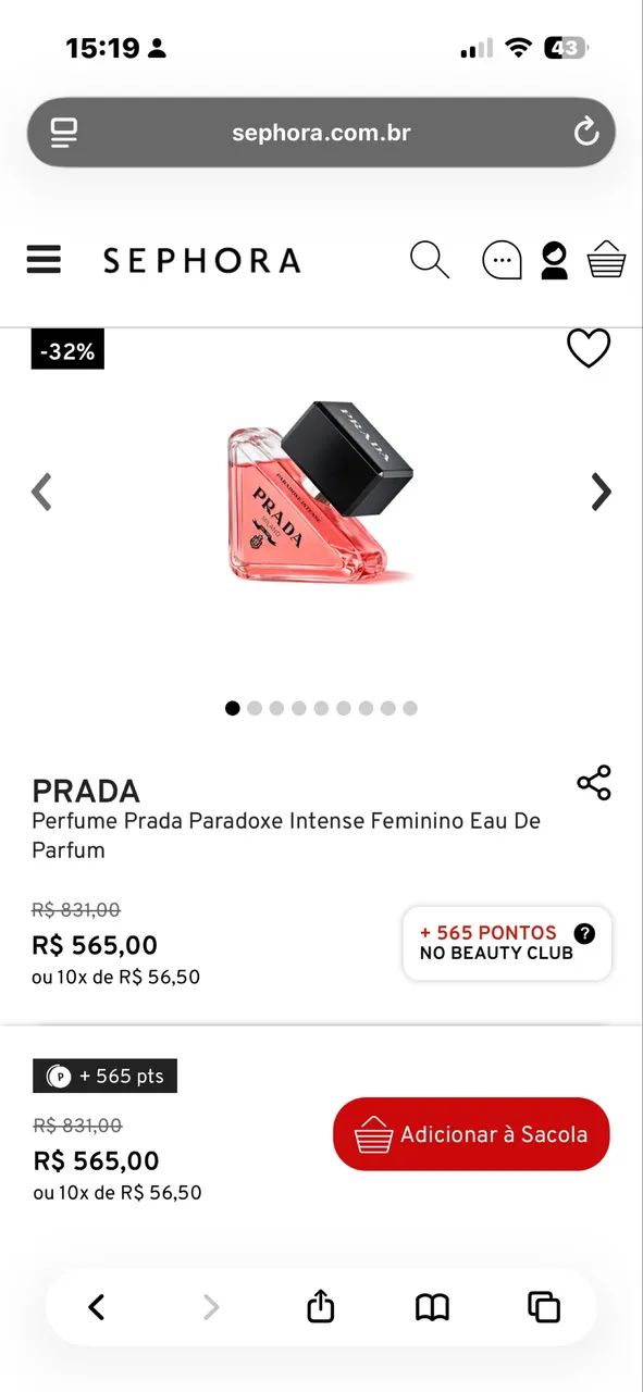 Perfume Paradoxe Intense Prada 30ml - Foto 4