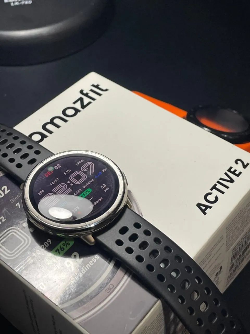 Smartwatch Amazfit Active 2 Round 44 mm Preto com GPS e Alexa - Foto 2