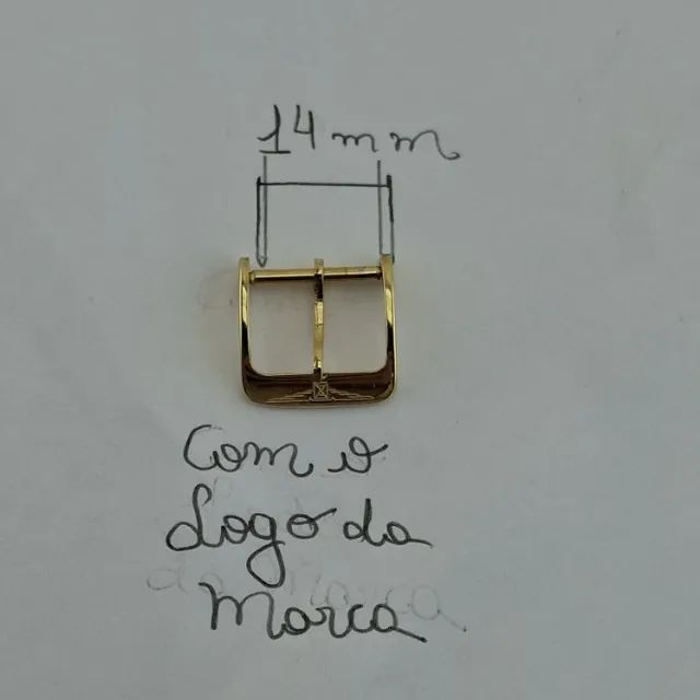 Fivela Longines Com Logo Tam 14 mm Banho 18 k  - Foto 3