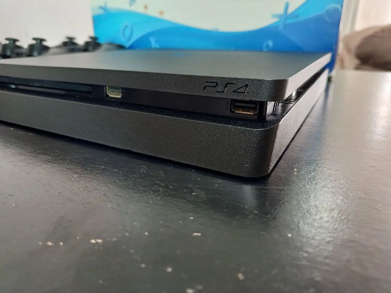 Ps4 slin 1TB Impecavel Zero + GTA 5 Midia Fisica  - Foto 3