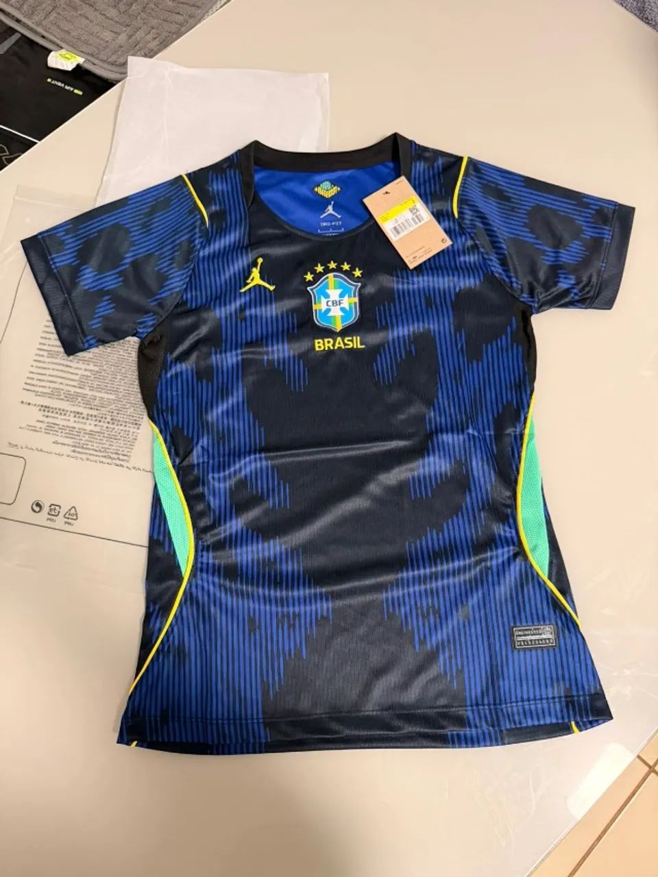 Camisa Brasil Feminina Azul - Foto 2