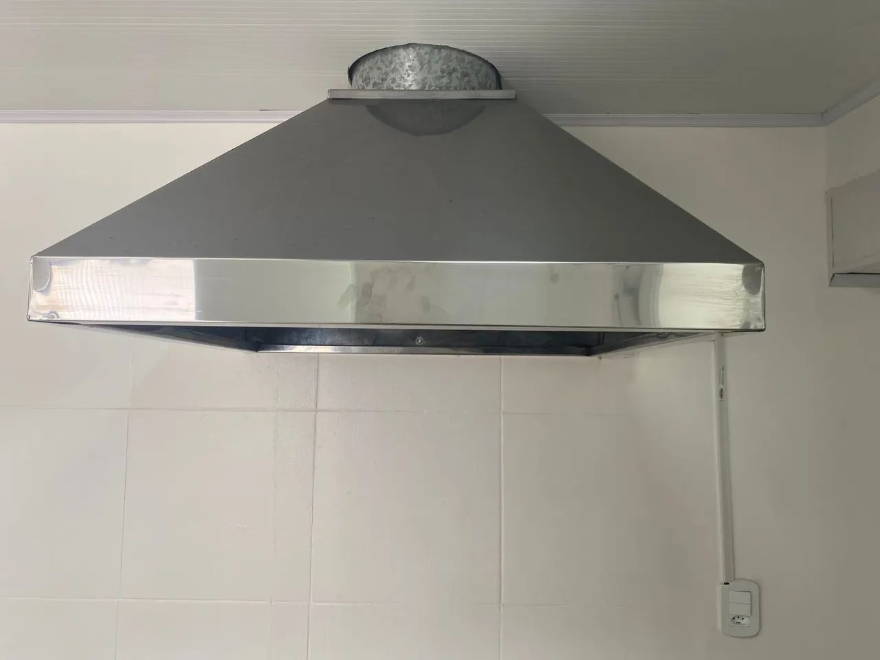 Coifa Inox 80x80 com Exaustor - Industrial / Comercial - Foto 2