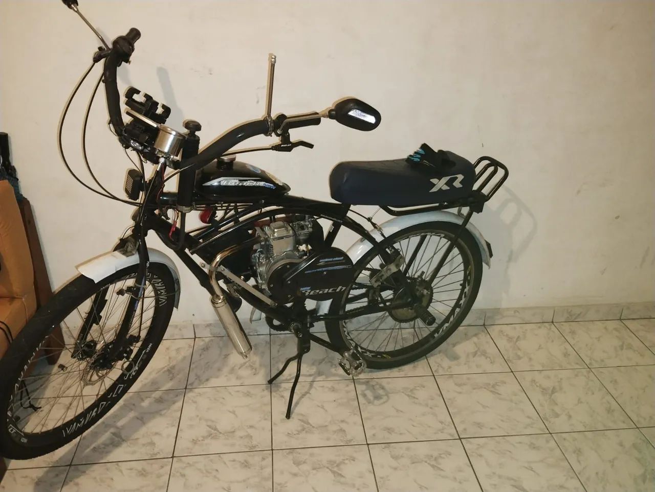 Bicicleta motorizada motor 4 tempos usada ..