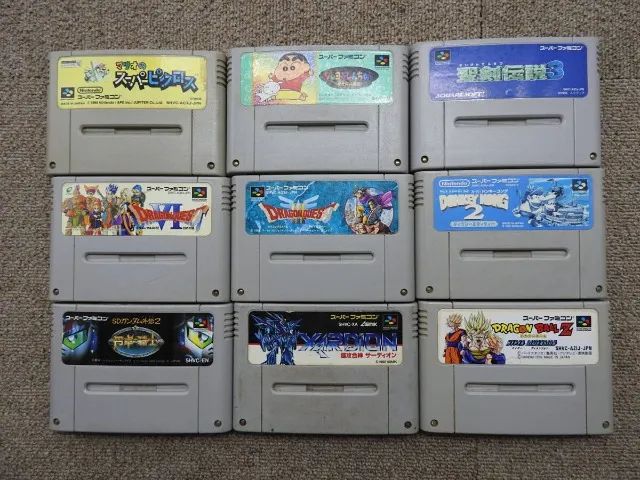 ORIGINAL] Lote de Jogos Super Famicom (Super Nintendo Japonês