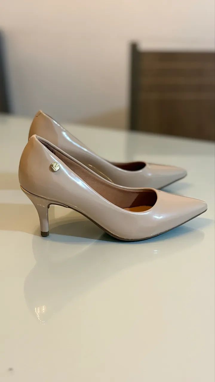 Scarpin Vizzano Nude Verniz - Foto 3