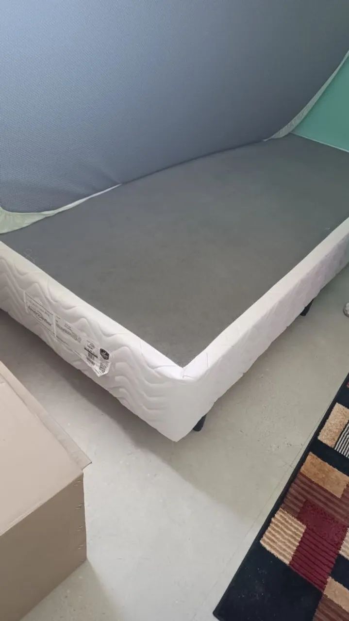 Cama Box de solteiro american flex bambu, SEM o colchão