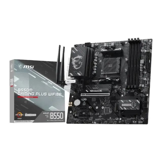 PLACA MÃE MSI B550M GAMING PLUS WIFI 6E - LOJA CONCEITUADA NO BR