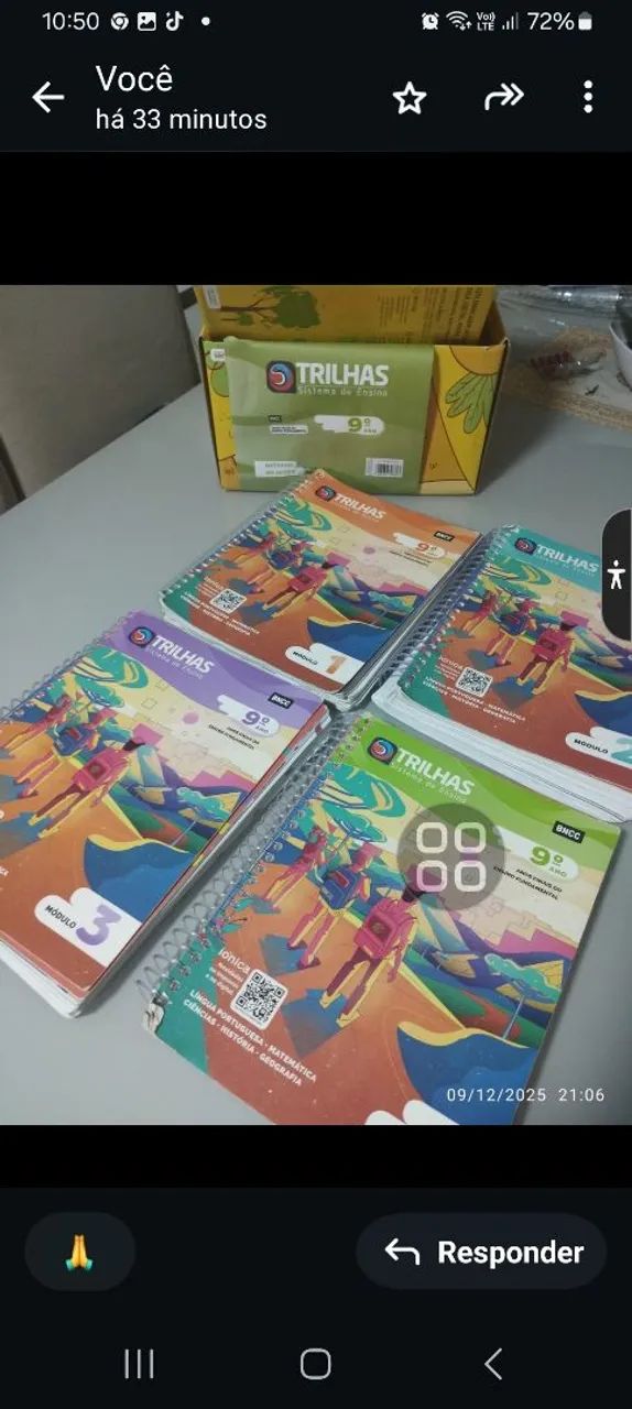 Vendo livros do 9°ano TRILHAS