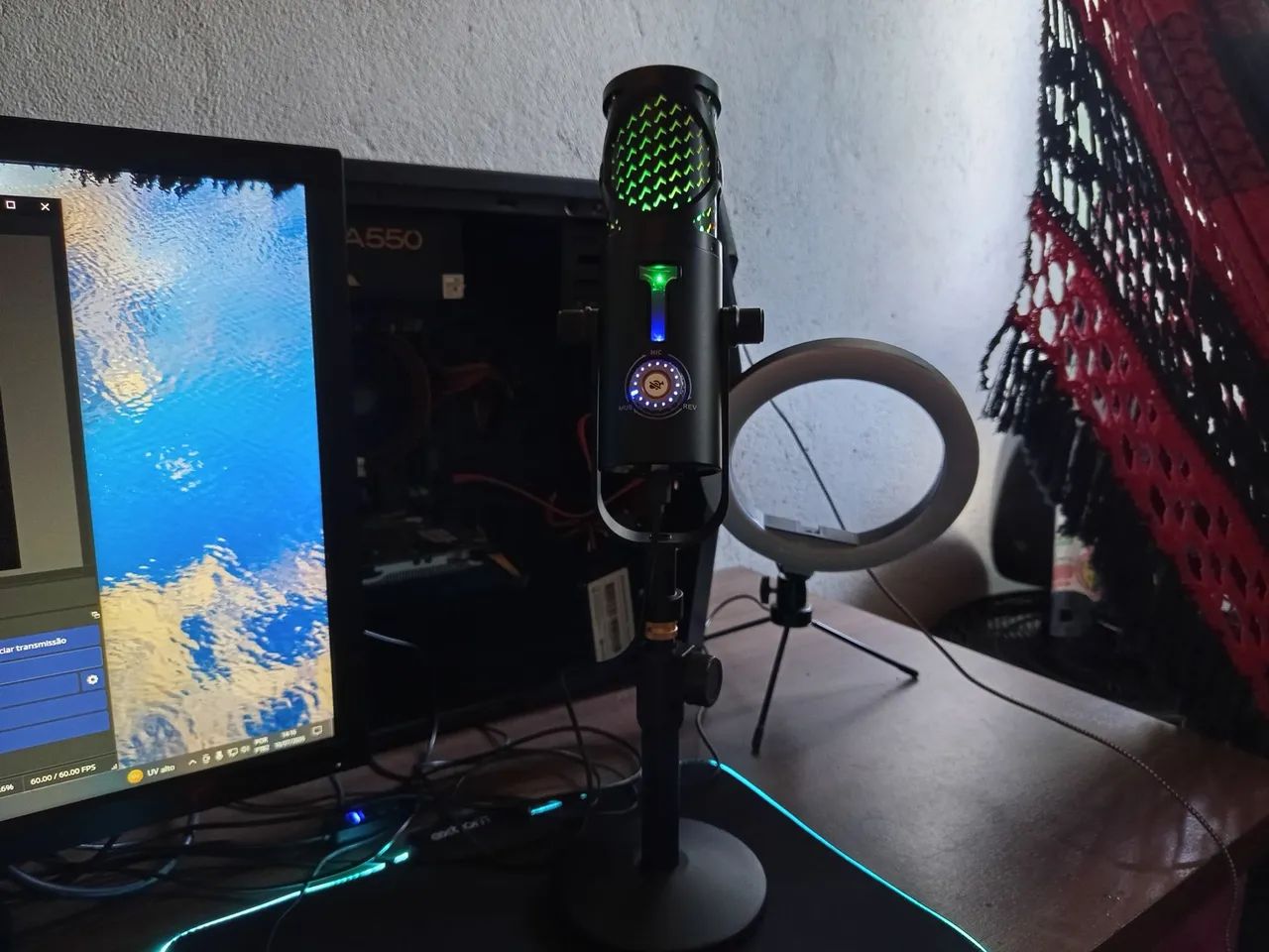 Microfone podcast profissional USB XLR  - Foto 5