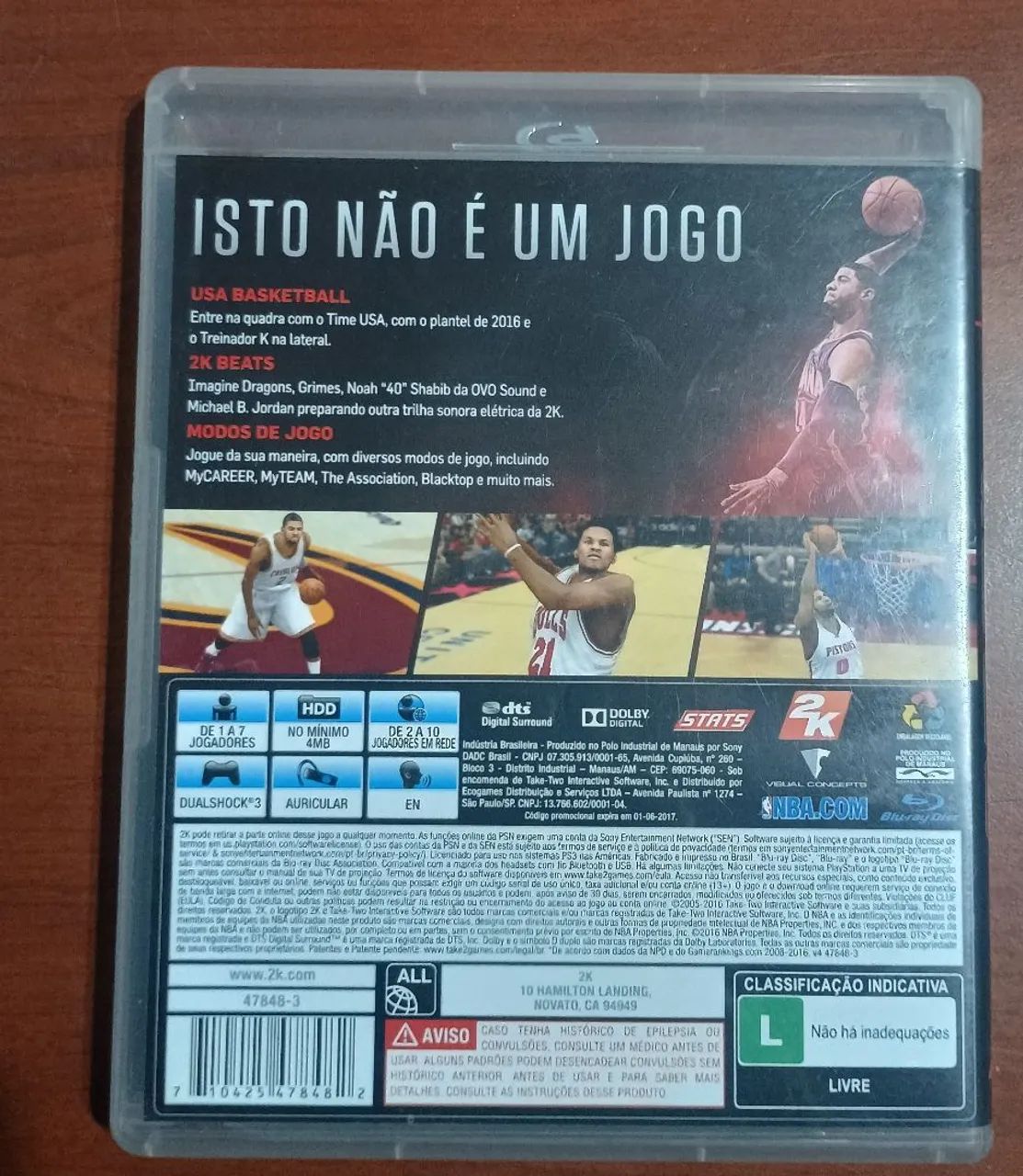 Jogo - Nba 2k17 - Ps3 - Foto 2