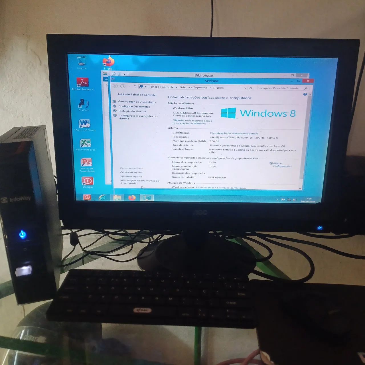 Vendo computador completo intel ssd 240