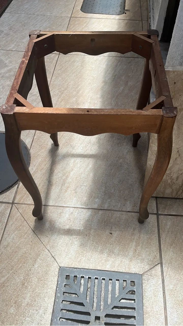 Mesa de canto chipandelle com tampo d bege Bahia  - Foto 2