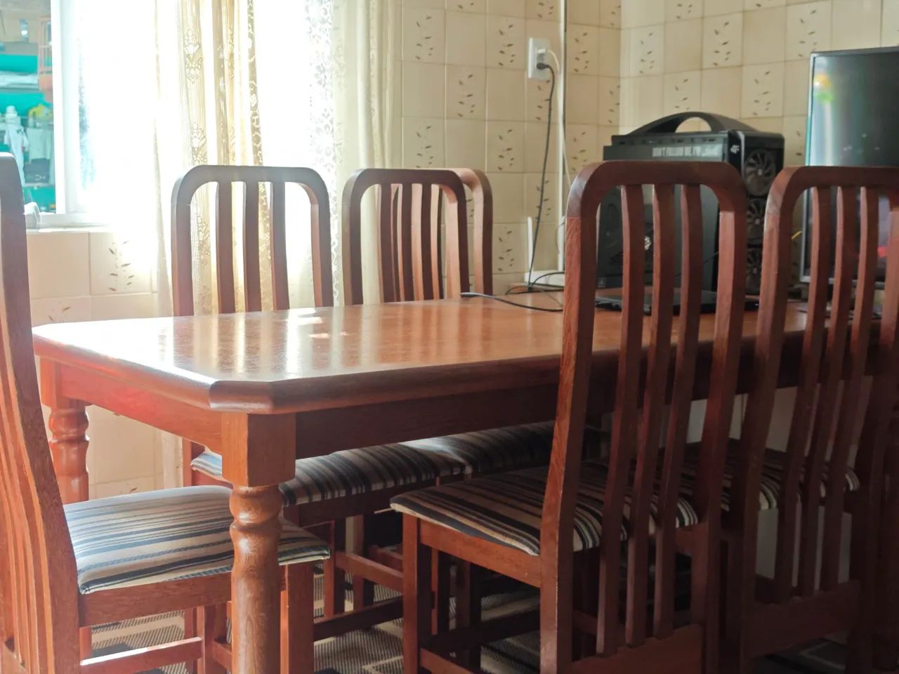 Mesa angelim 6 cadeiras  - Foto 2