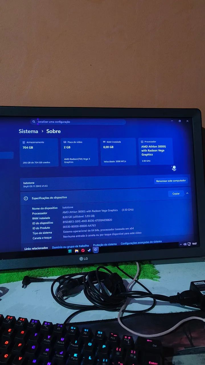 CPU para trabalhos e jogos leves.
