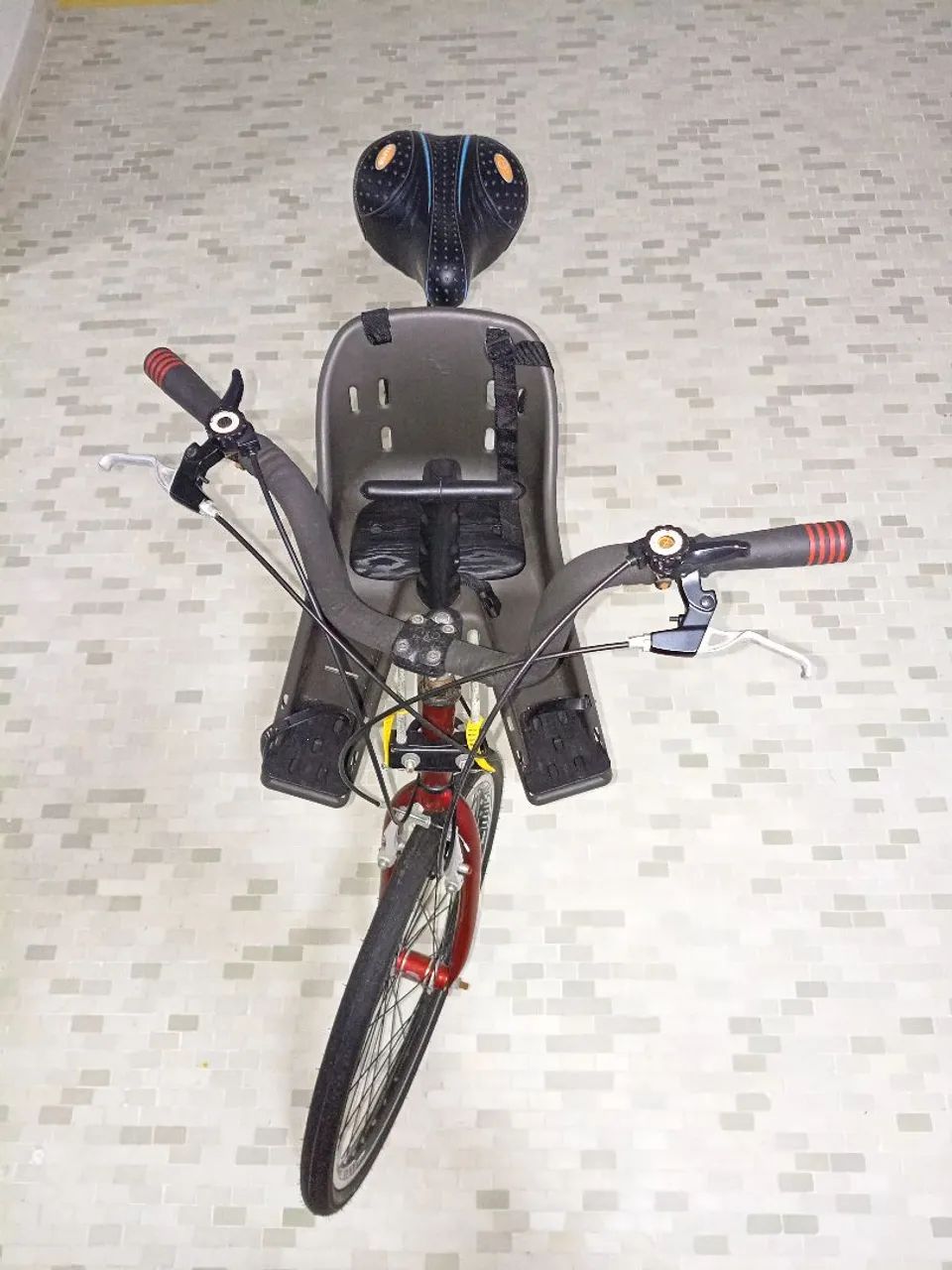 Bicicleta completa com cadeirinha de criança  - Foto 4