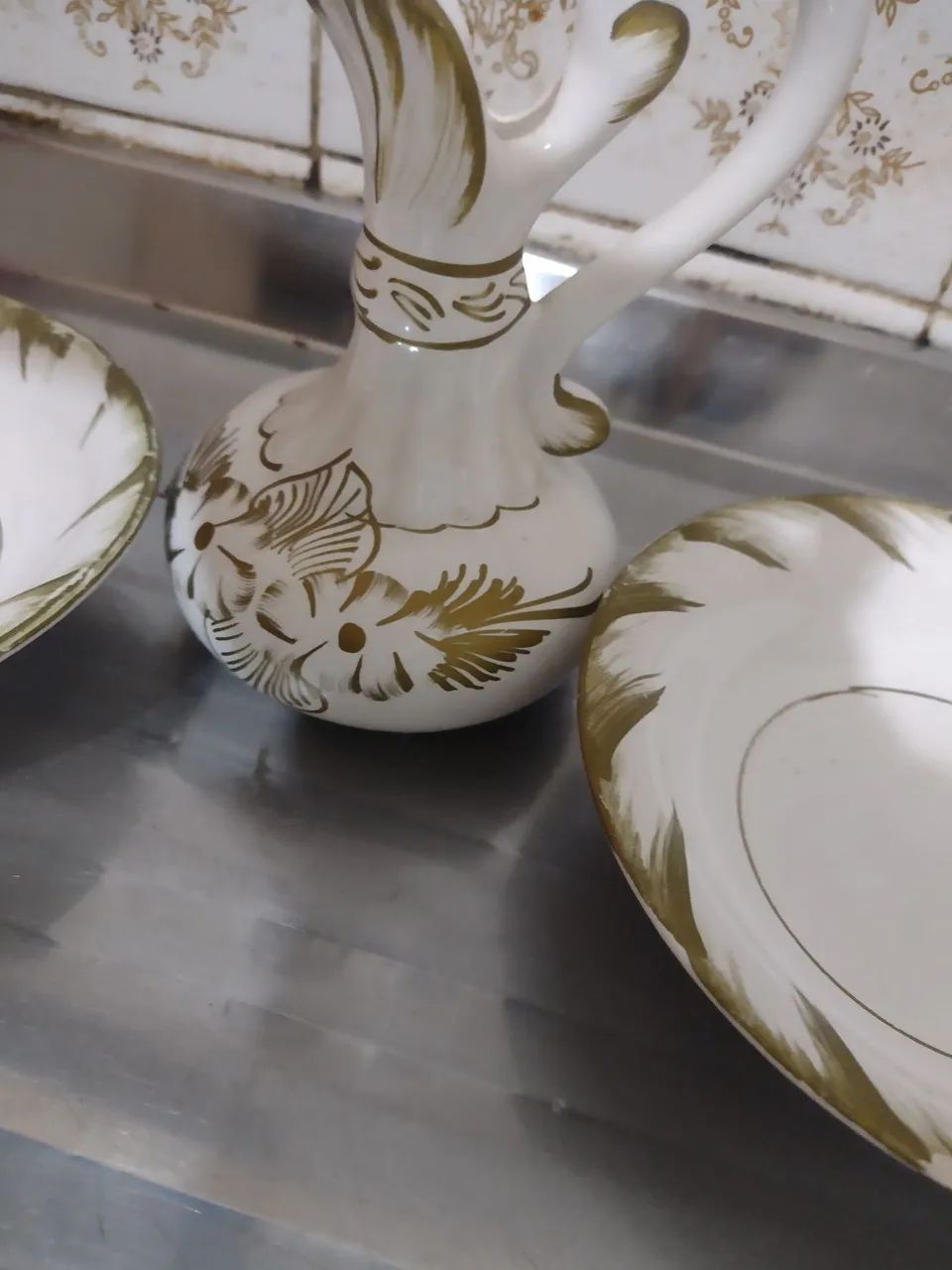 Vendo kit com 3 peças antigas para Antiquário  - Foto 4