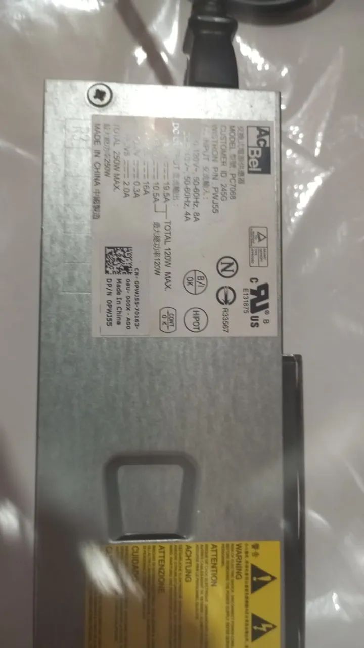 Fonte Atx Acbel Pc7068 250w Thinkcentre M57 M58 Cor Cinza - Foto 4