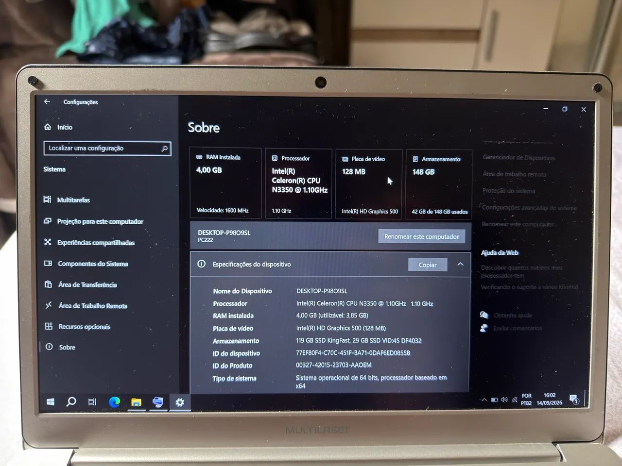 Notbook Multilaser Legacy LEIA - Foto 4