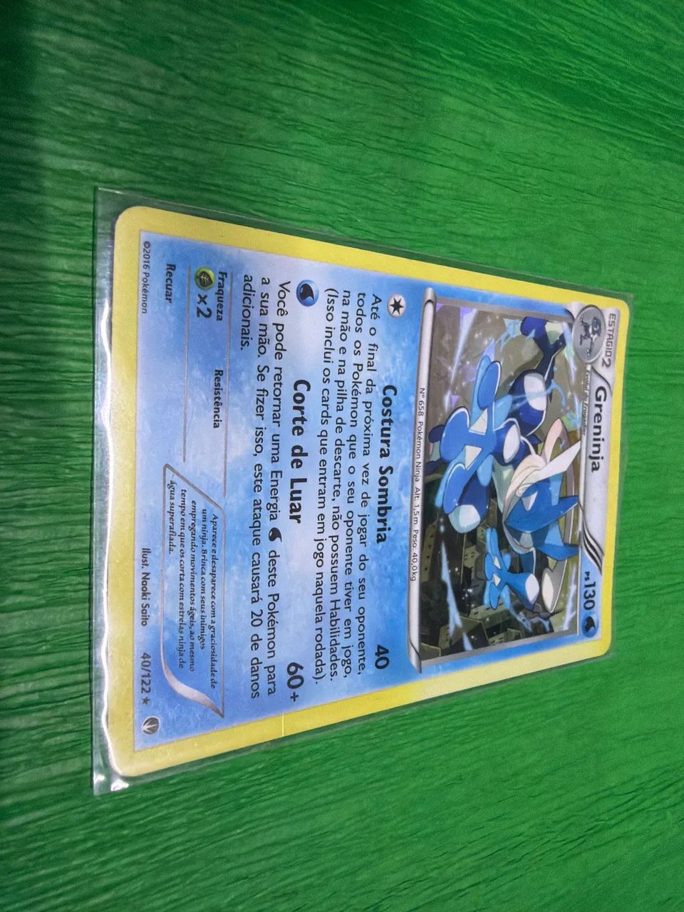 Carta Pokémon Greninja Descolorido Raro