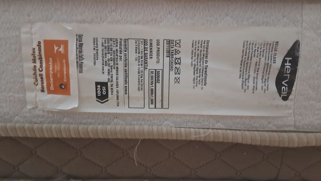 Cama e colchão d45 Queen size Herval - Foto 4