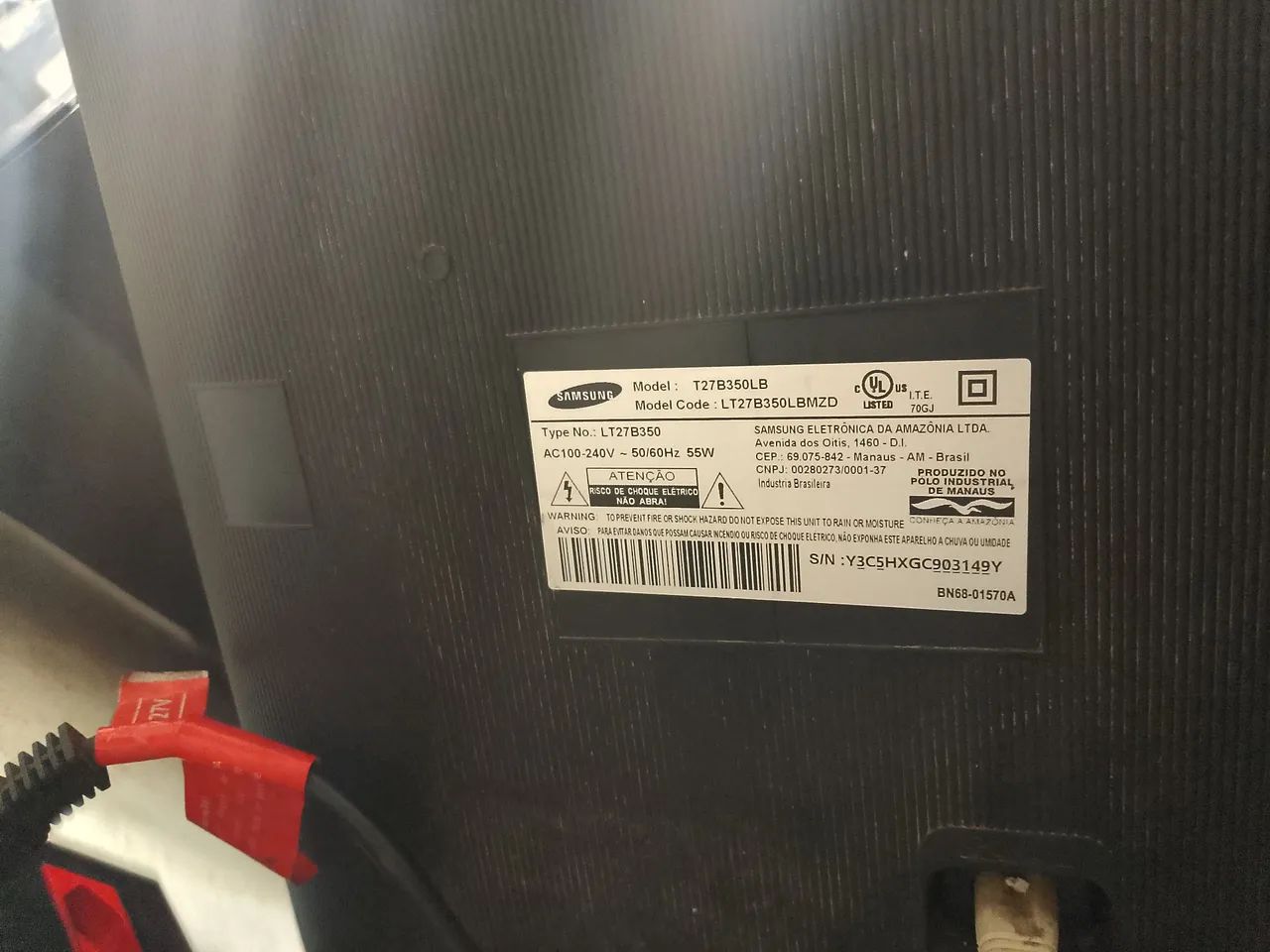Tv Samsung 40 polegadas com manchas na tela  - Foto 2