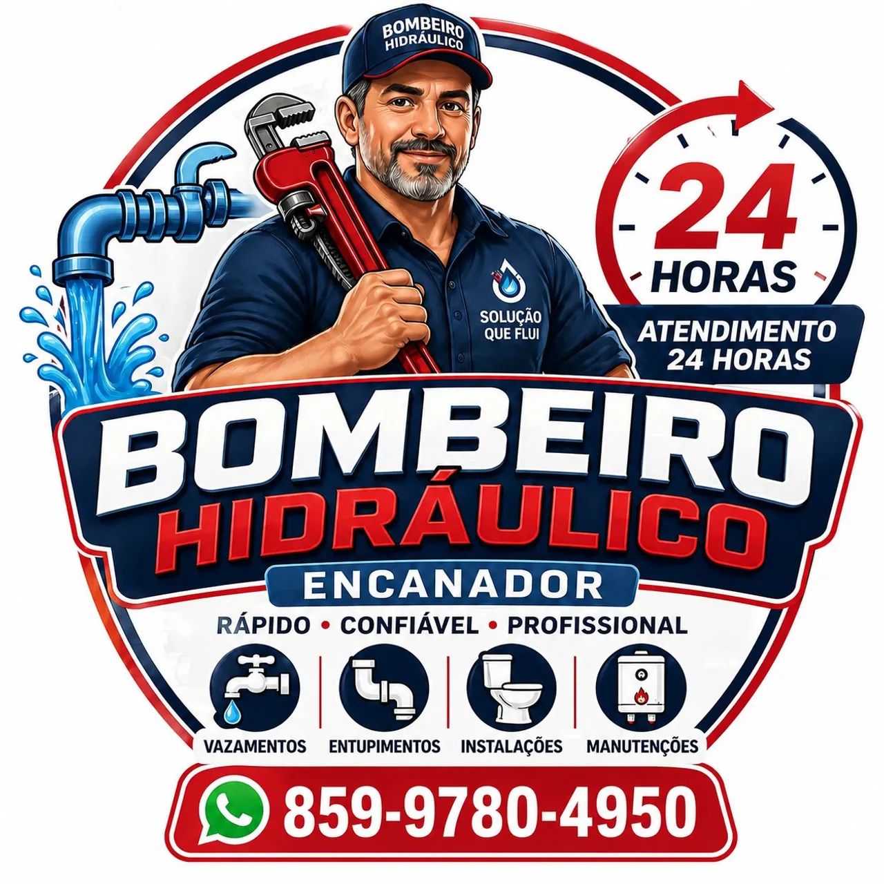 Bombeiro Hidráulico Encanador 24 horas 