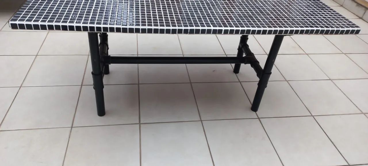 Mesa retangular artesanal firme e forte - Foto 4