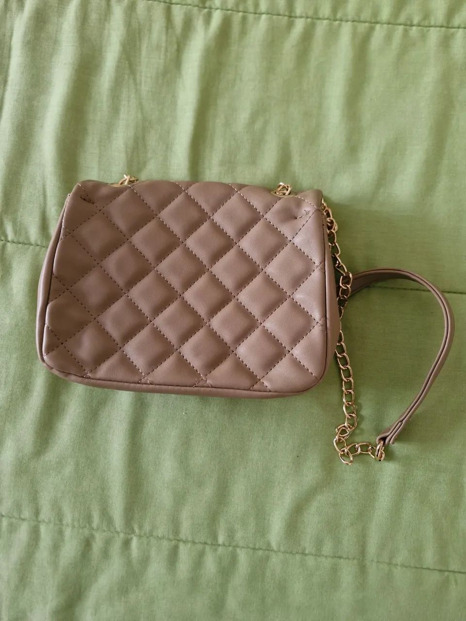 Bolsa bege pequena - Foto 2