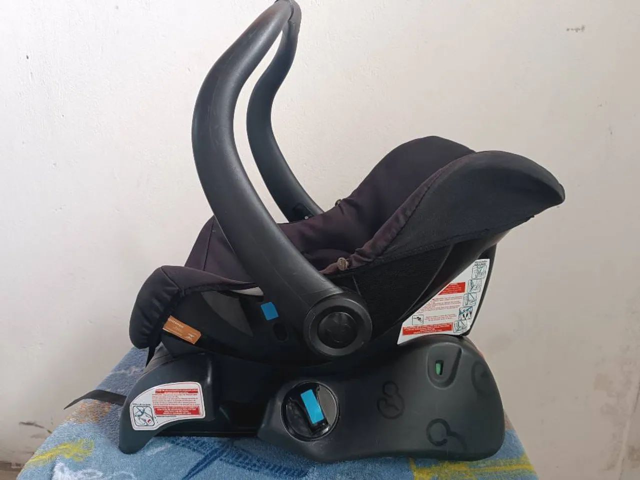 Berço americano com colchão e bb conforto com base para carro. - Foto 3