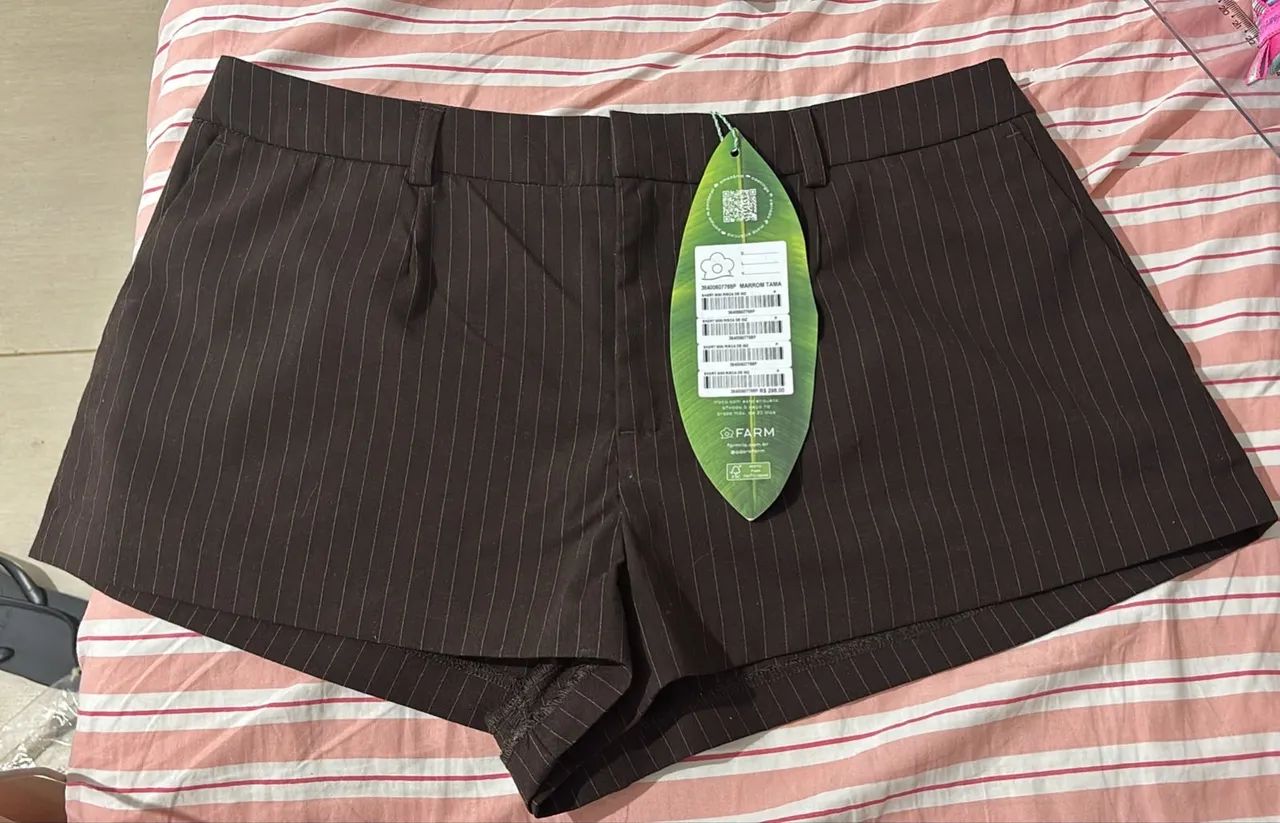 Short Mini risca de giz farm P/38