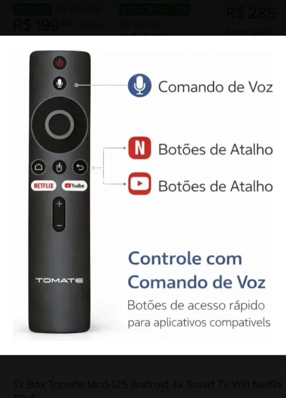 Tvbox tomate 4k - Foto 3
