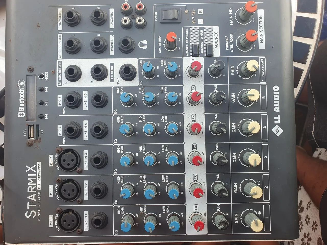 Mesa de som 5 canais  - Foto 3