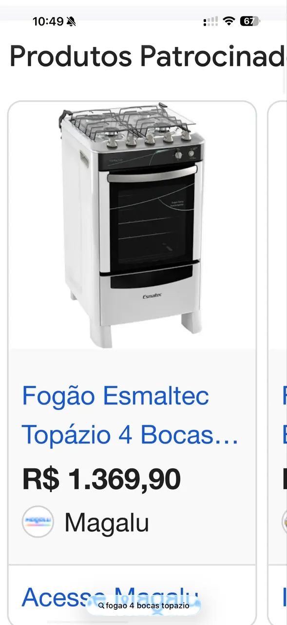 Fogão 4 bocas