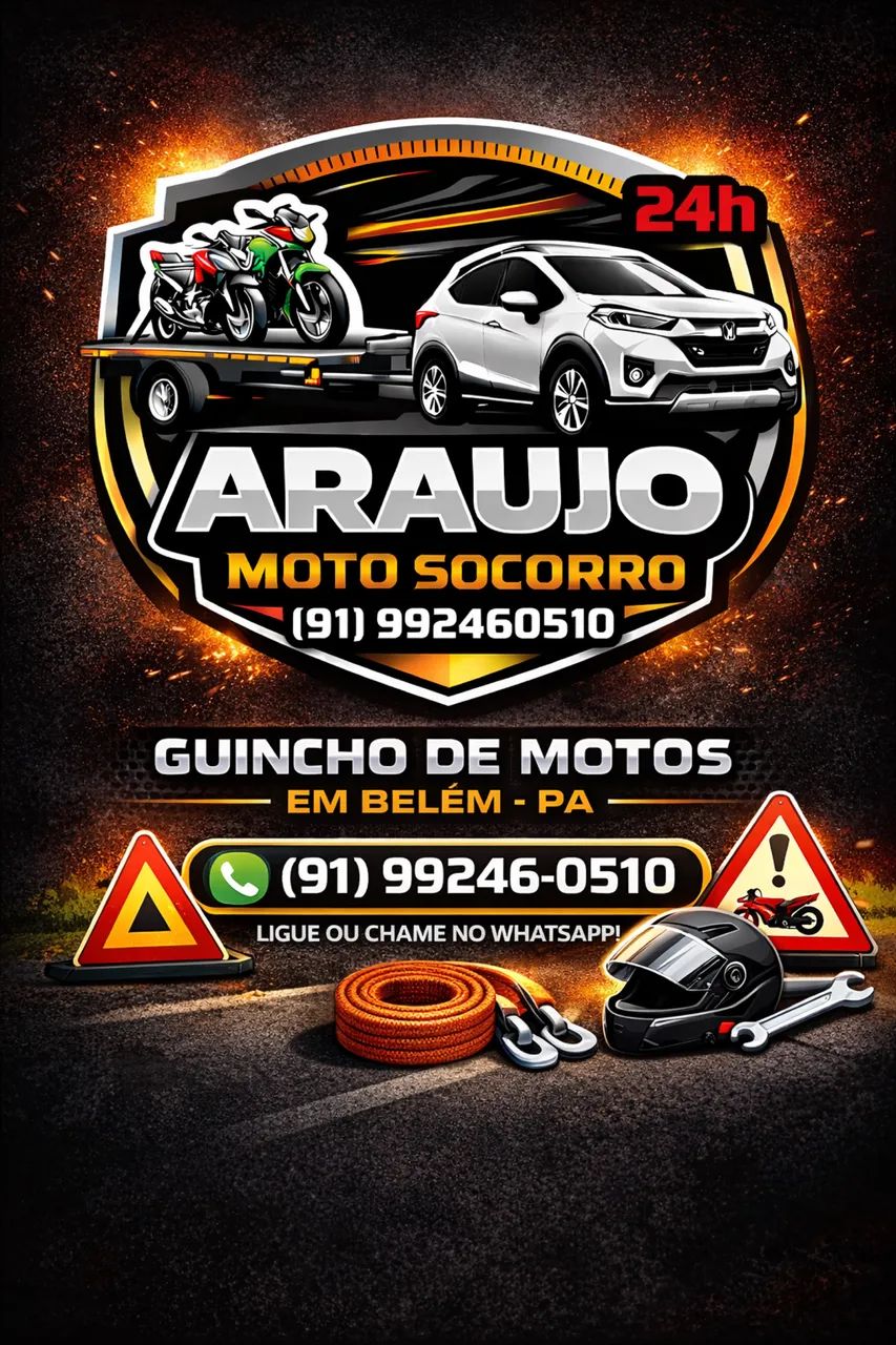 Serviço de guincho para moto