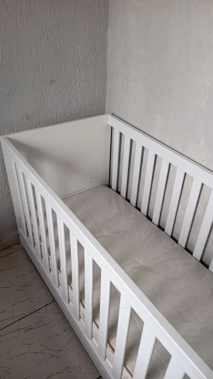 Berço Branco Seminovo - c/Colchão  - Foto 4