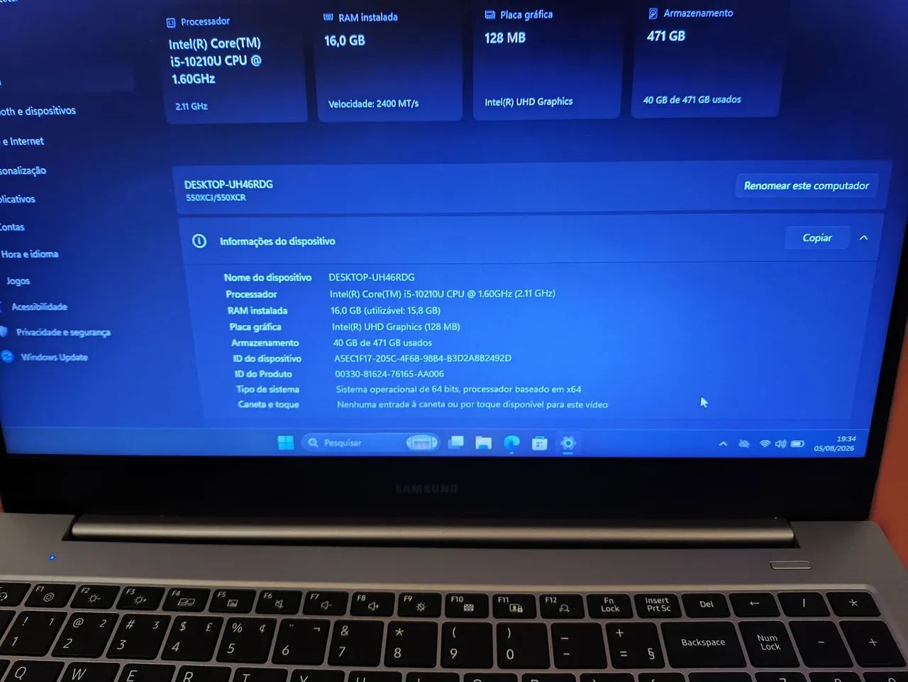 Notebook Samsung top i5 10° +2 SSD + 16GB - Foto 2