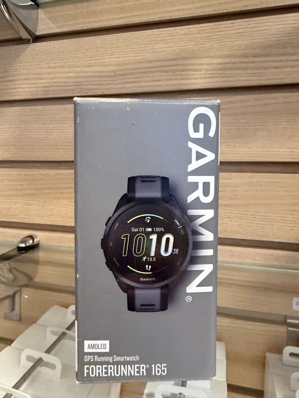 Smartwatch Garmin forerunner 165 amoled preto novo pronta entrega 