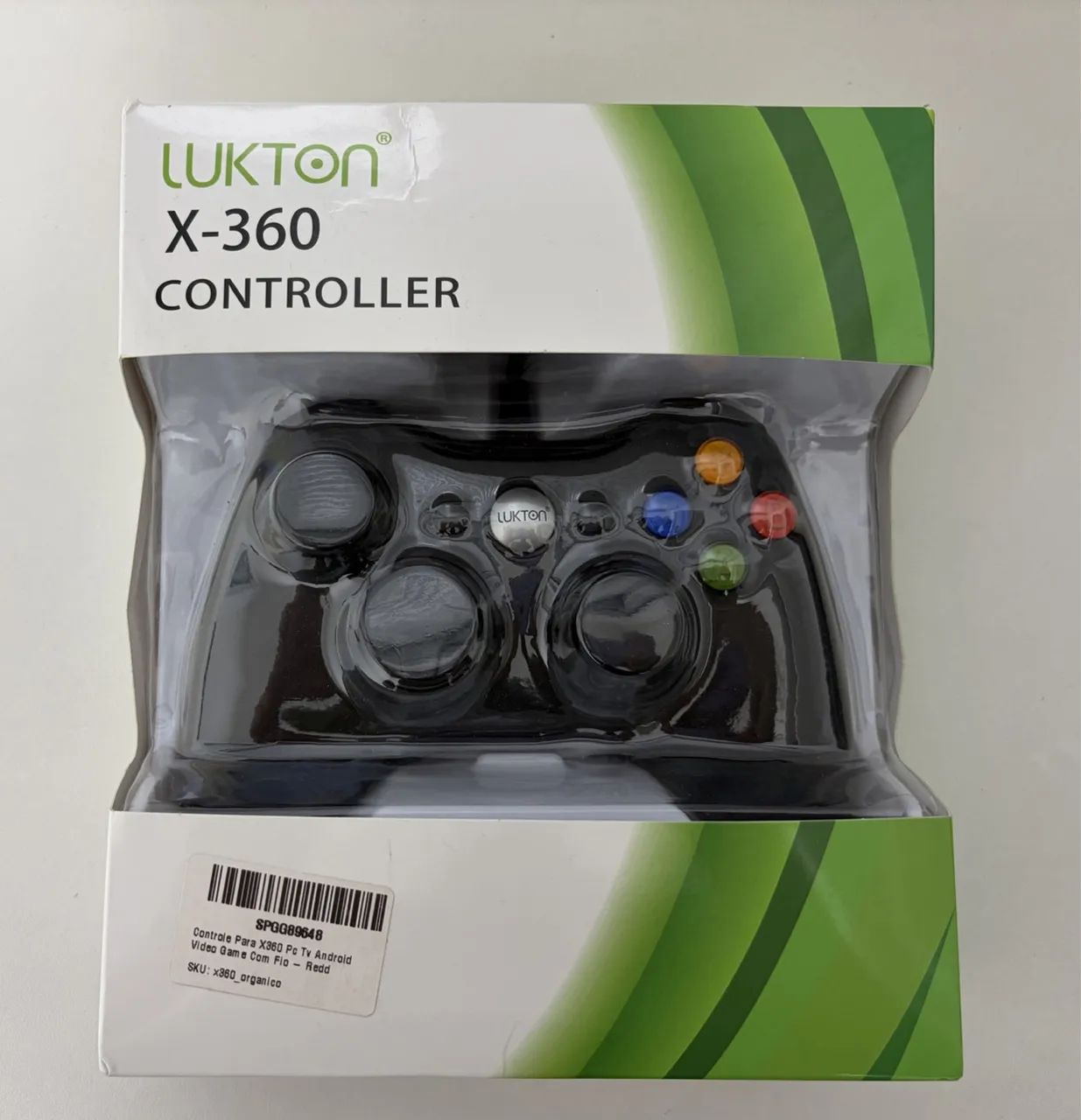 Controller X-360 Lukton ( Pc, Tv, Android E Game Com Fio ) Preto - Foto 3