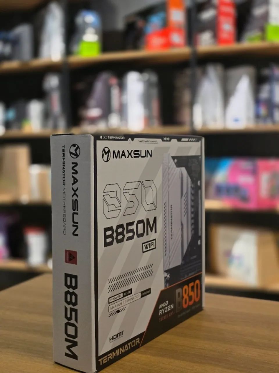 Placa-Mãe Maxsun B850M Terminator WiFi AM5 - White e Black - Foto 3