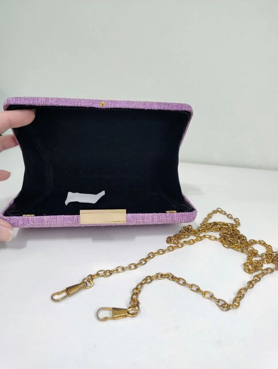 Bolsa clutch lilás  - Foto 5