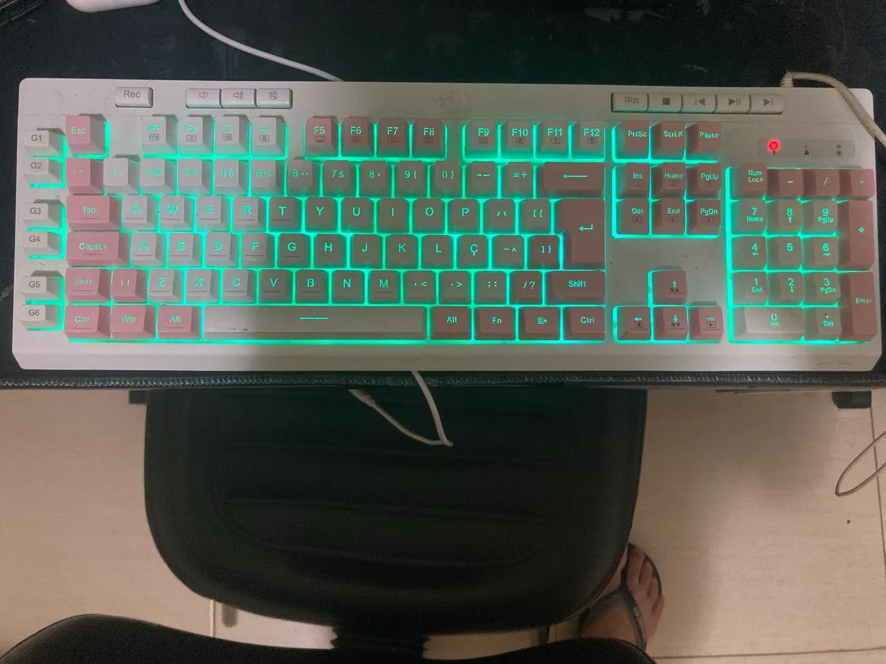 Teclado semi mecânico redragon
